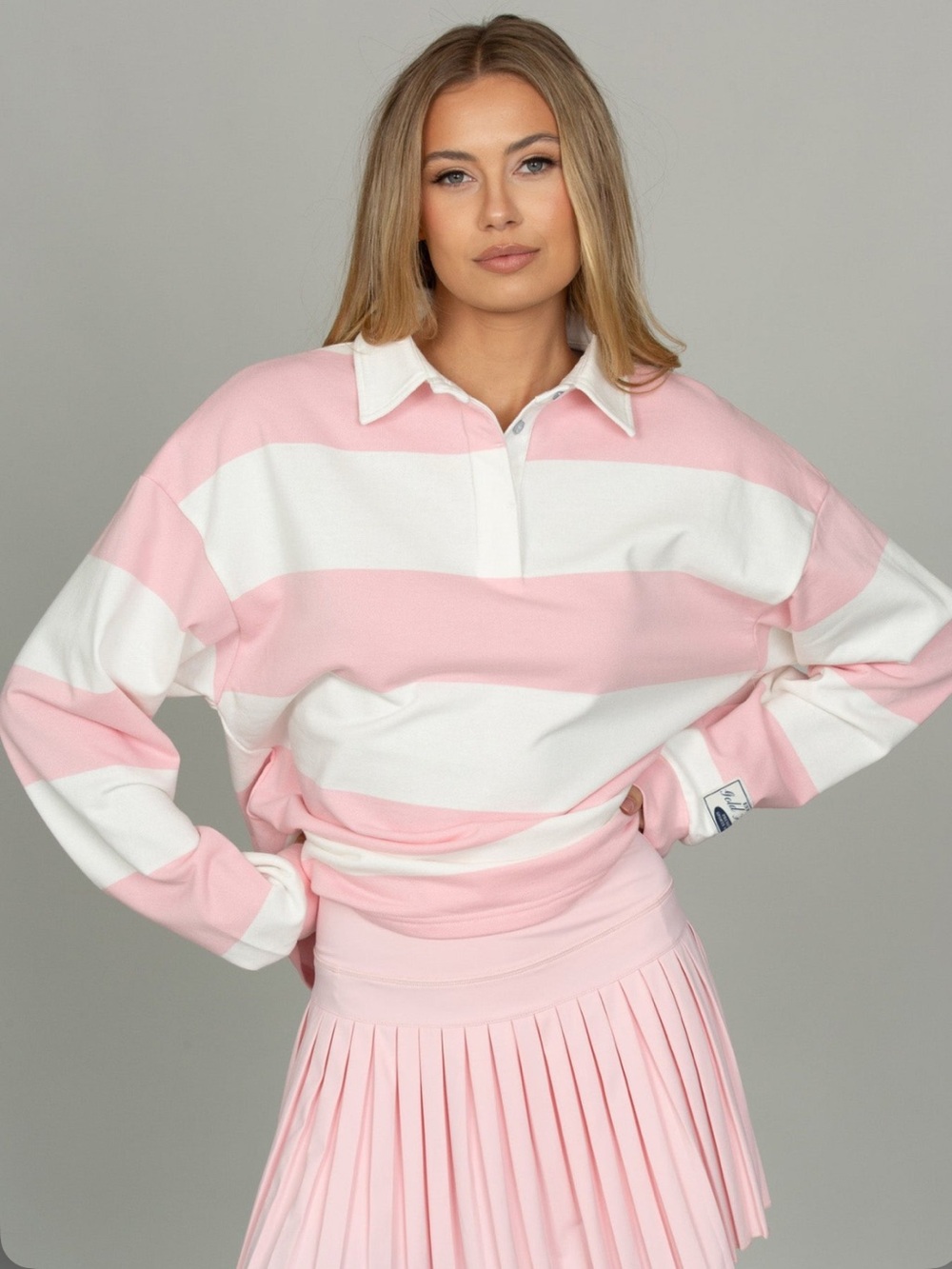 NWT Gold Hinge Almond Blossom 15” Pleated Tennis Skirt